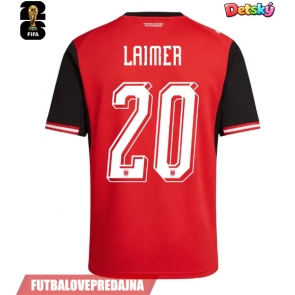 Lacne Dětský Futbalové dres Rakúsko Konrad Laimer #20 MS 2026 Krátky Rukáv - Domáci (+ trenírky)